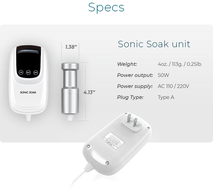 Multi-Purpose Ultrasonic Cleaning Tool | Sonic Soak