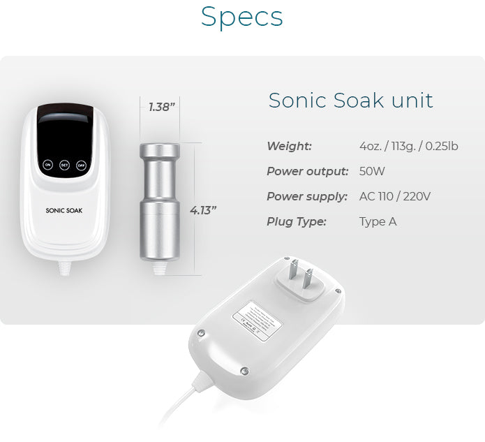Sonic Soak - Multi-Purpose Ultrasonic Cleaning Tool (2-Pack)